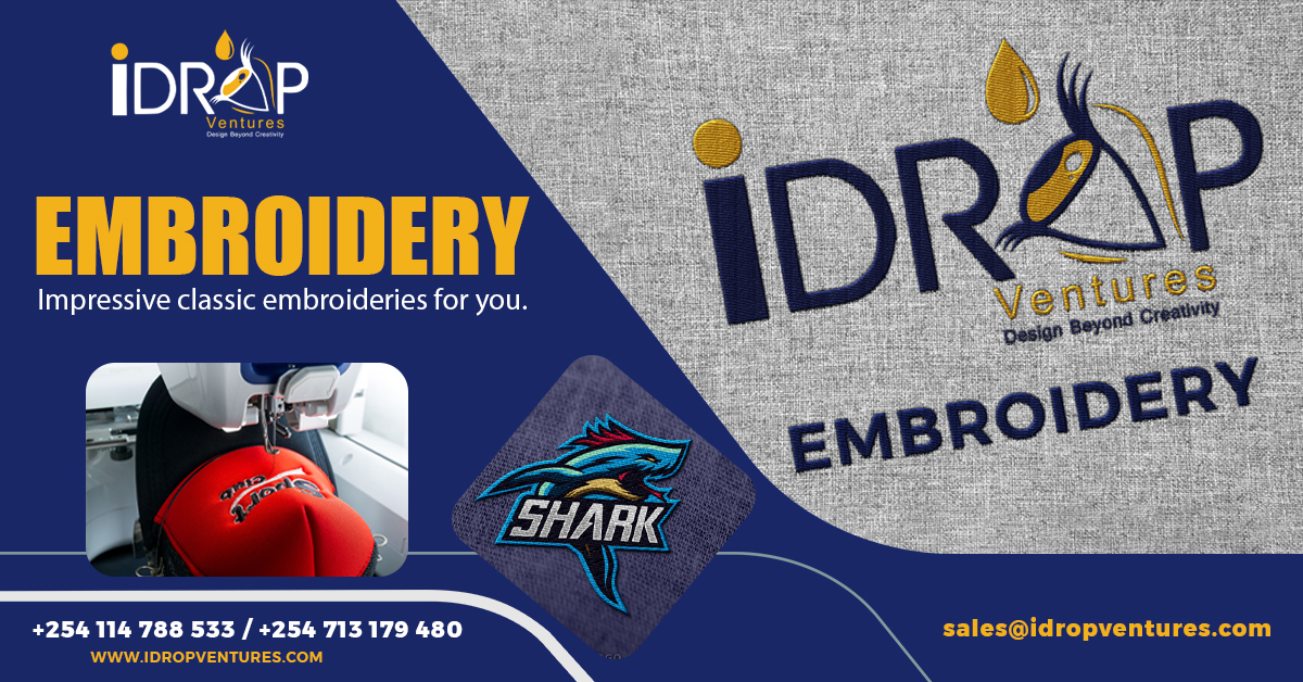 Embroidery services now available.